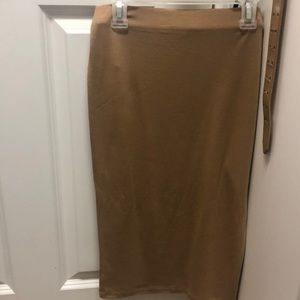 Beige Maxi Skirt